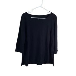 Eileen Fisher Three Quarter Sleeves Tunic Blouse